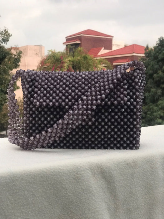 Handcrafted Pearl Beaded Bag – Vintage Glam Look