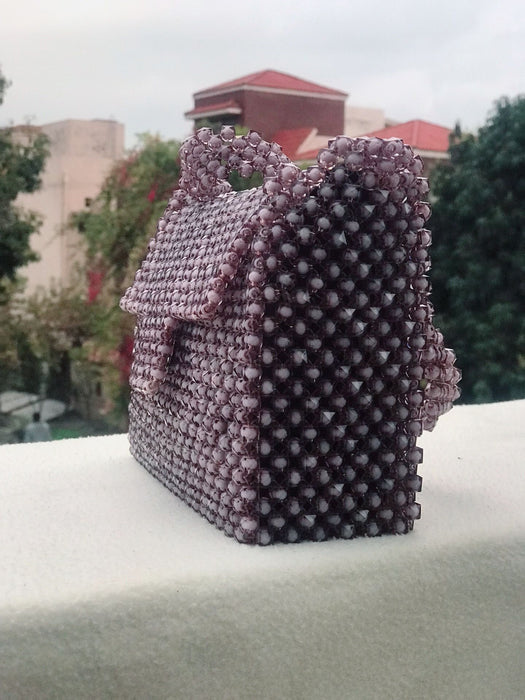 Handcrafted Pearl Beaded Bag – Vintage Glam Look