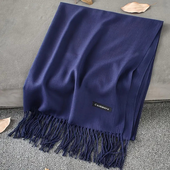 Plain Pashmina Wool Shawl Soft Women Scarf Lady Shawl Autumn Winter Female Hijab