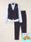 Eve and Milo Designer Brand | Children's Trouser, Waistcoat and Shirt Suit - Navy Blue
