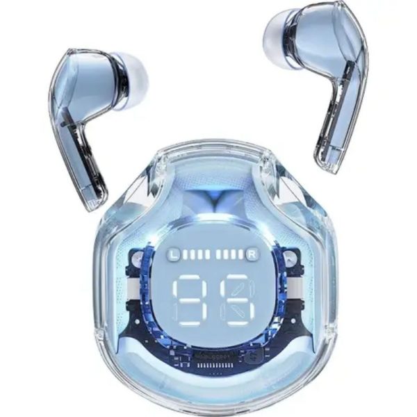 Air 39 Gaming Earbuds Random Color|Transparent airpods Air39 Bluetooth Gaming EARBUDS LED Display Super Bass HD sound Quality Trendy earphone Latest Technology Water Proof HD Calling TWS Technology Sports Headphone