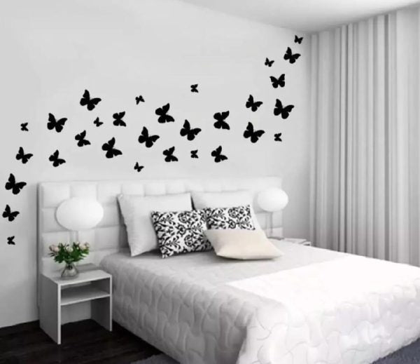 Buy One Get One Free 3d Wooden Sparrow ( Pack Off 30 ) And Butterfly ( Pack Off 30 ) Wooden Wall Decoration Items For Home, Bedrooms Inspire Kids And Look Decent