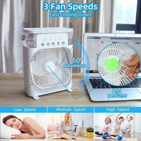 Portable Air Conditioner Fan, Mini Evaporative Air Cooler Direct Usb Electric (random Color) Big