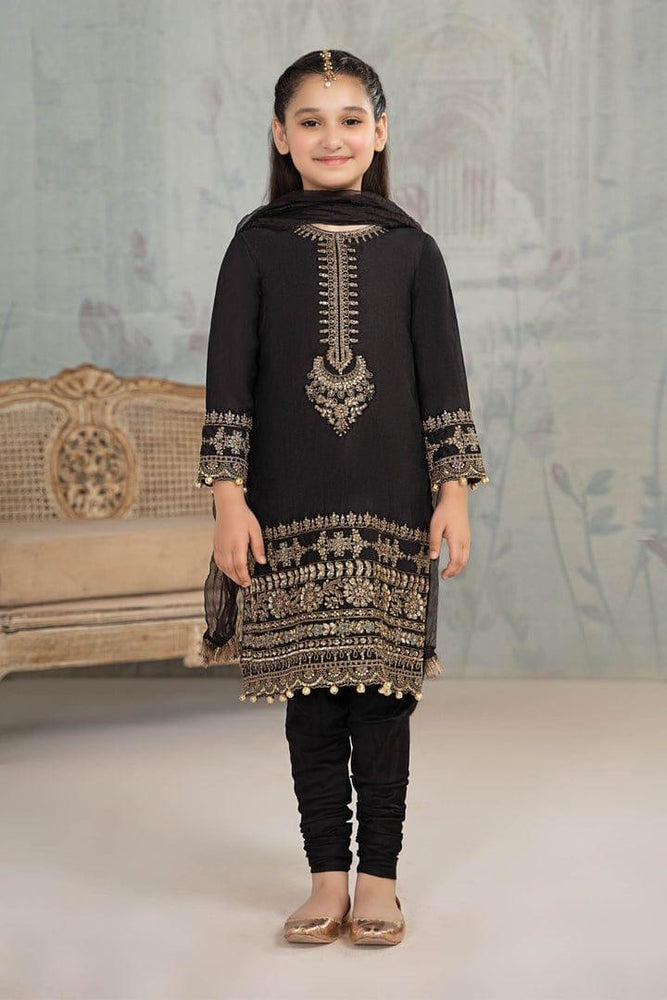 3 Pcs Girl's Lawn Embroidered Unstitched Suit