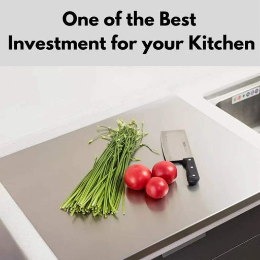 Stainless Steel Cutting Board Durable, Hygienic And Easy To Clean Perfect For All Your Chopping Needs (large Size: 40x48cm)