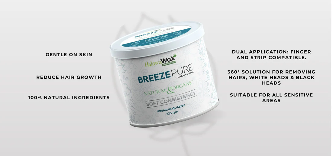 Breeze Pure Organic Halawa Finger Wax | Hair Removal Wax | Best Quality Finger Wax (with Box ) (225g)