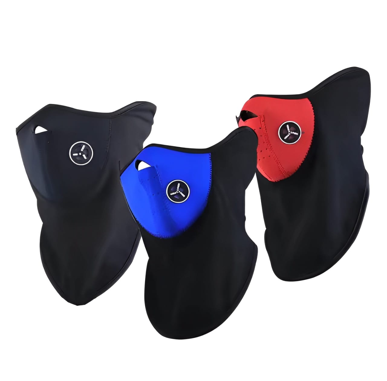 Winter Windproof Bike Mask Half Face Motorcycle Masks for men and women - Black