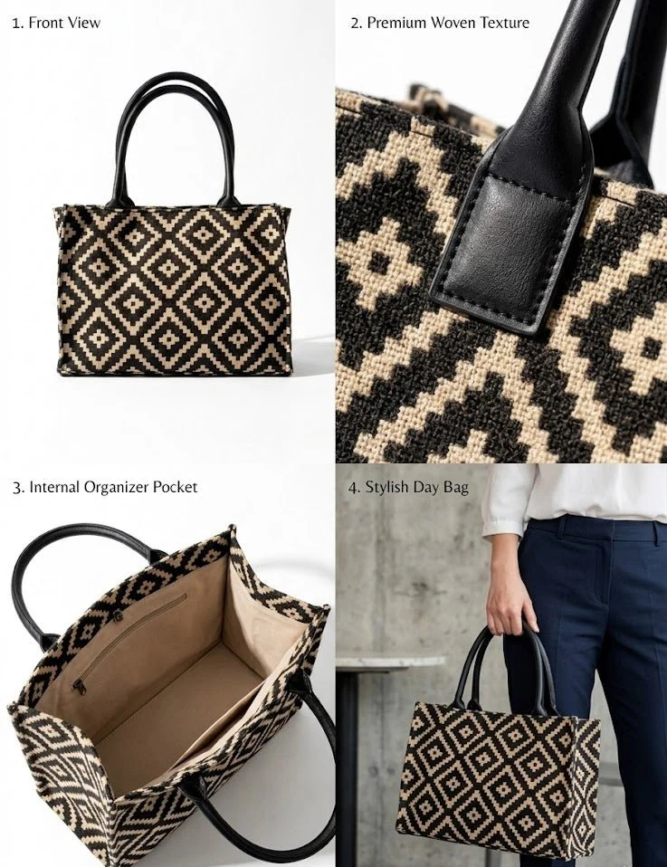 Geometric Pattern Tote bag