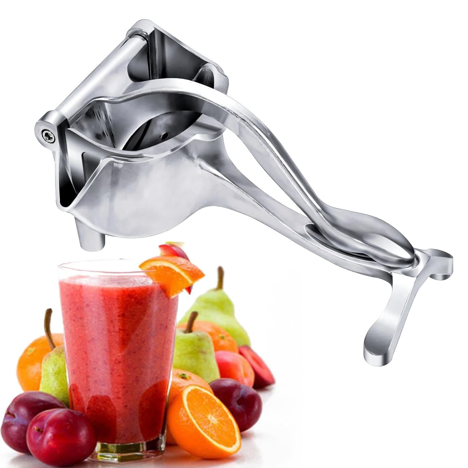 Stainless Steel Lemon & Orange Clip Handheld Fruit Juicer – Manual Citrus Squeezer for Kitchen Use