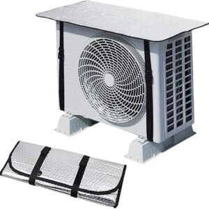 Air Conditioner Outdoor Unit Cover Heat Insulation Waterproof AC Cover Universal Split AC Outer Unit Protector -Universal Size For 1 & 1.5 Ton (Multi Color Random Design)